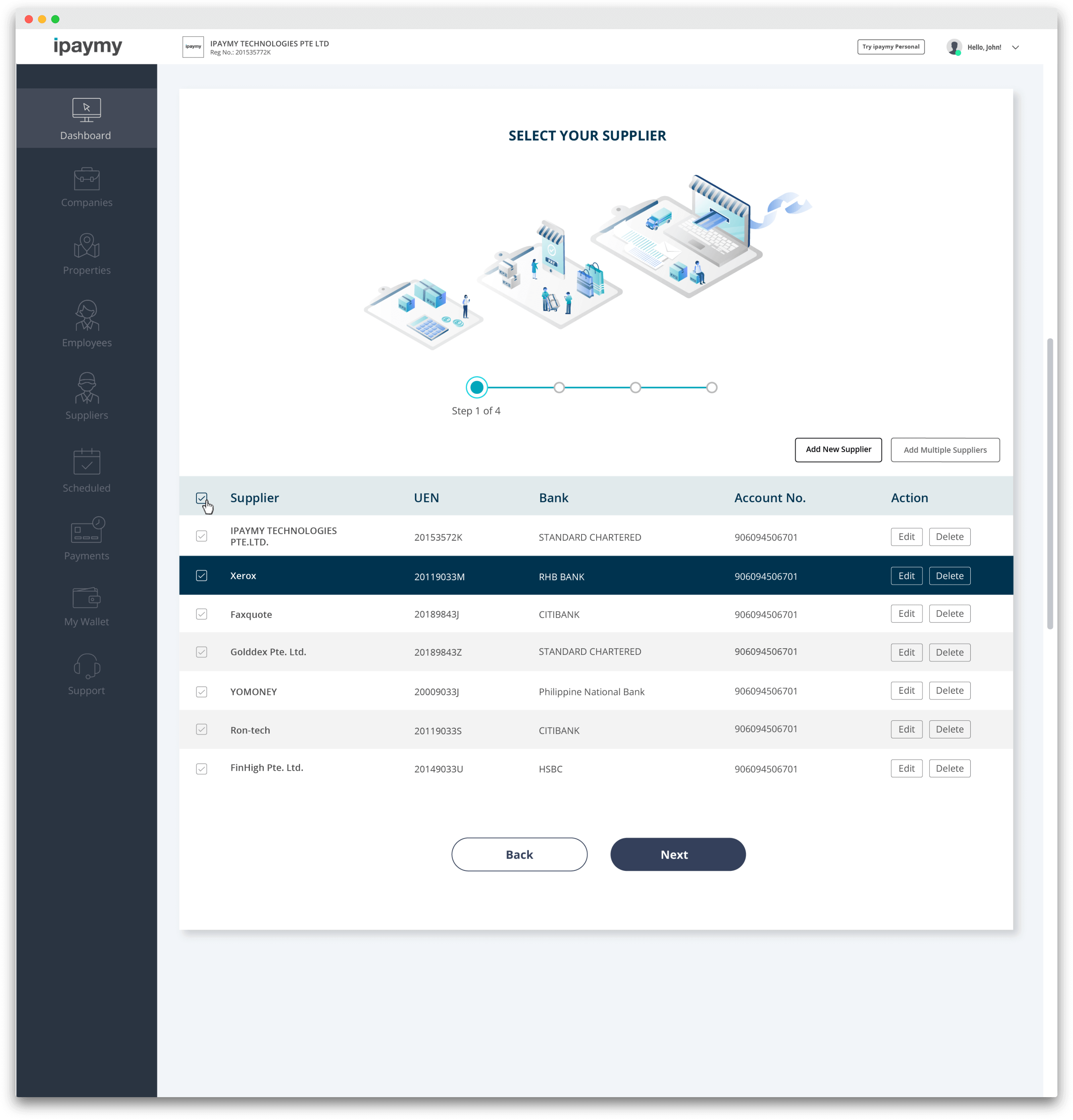 invoice payment flow