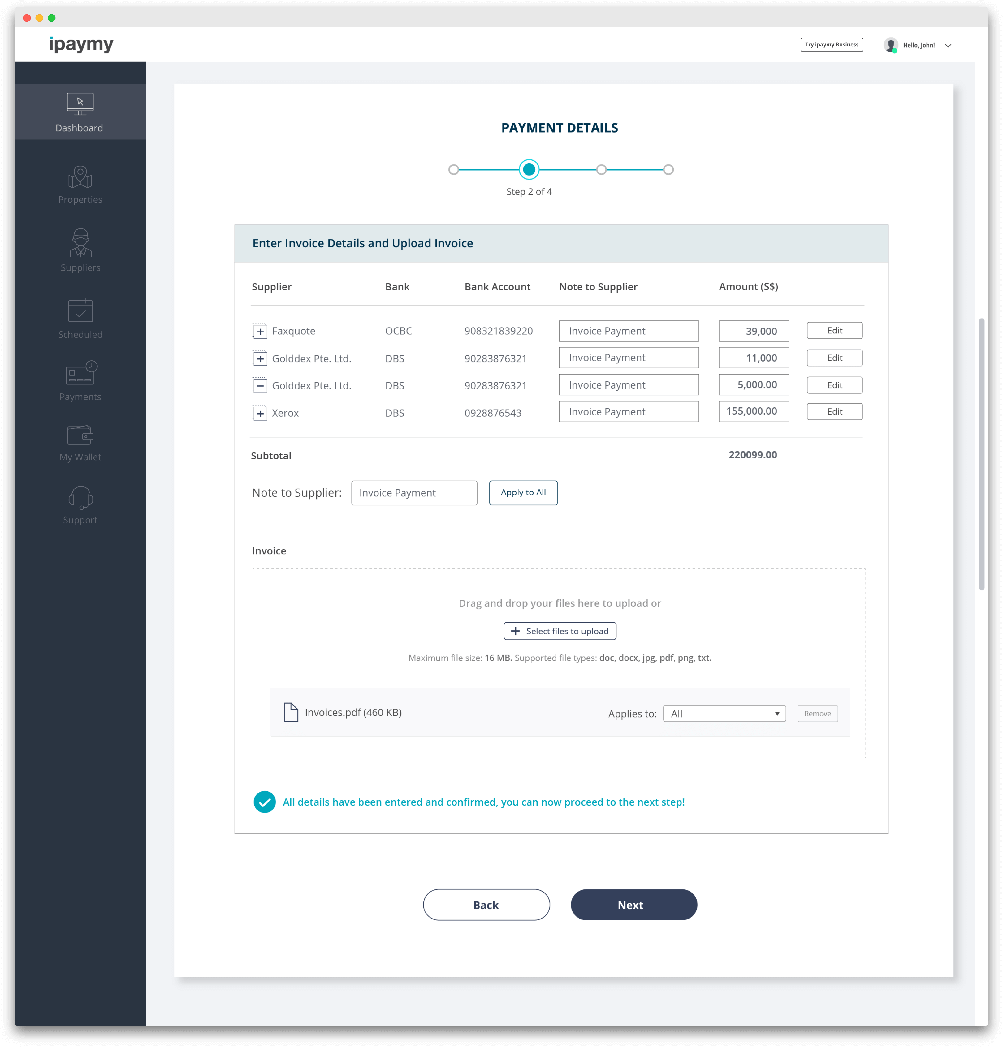 invoice payment flow